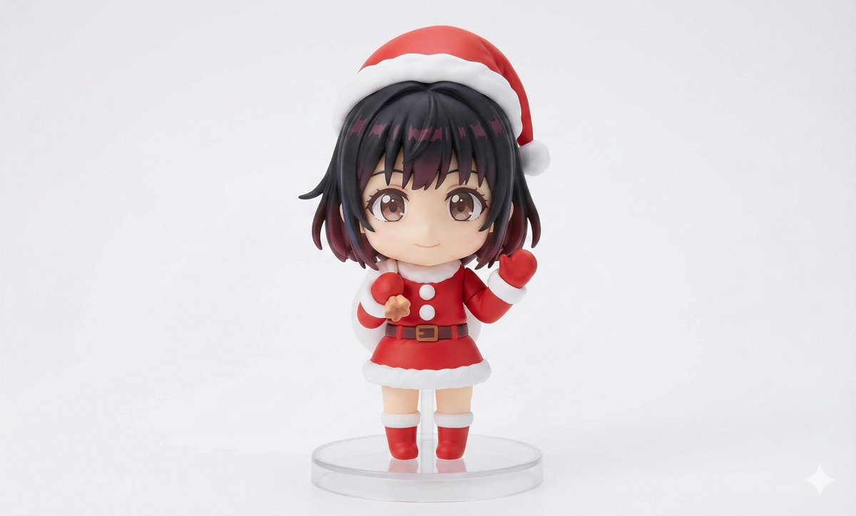 E-commerce Main Image - Chibi Santa Character Figure Generation Prompt - Image 2